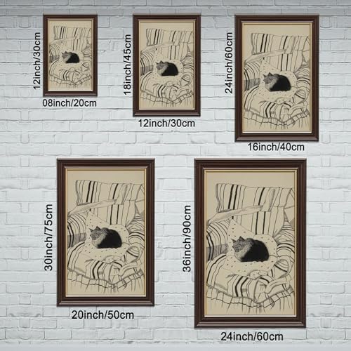 Impression sur toile The Sleeping Cat tableau Lucian Freud cadre mural - 2