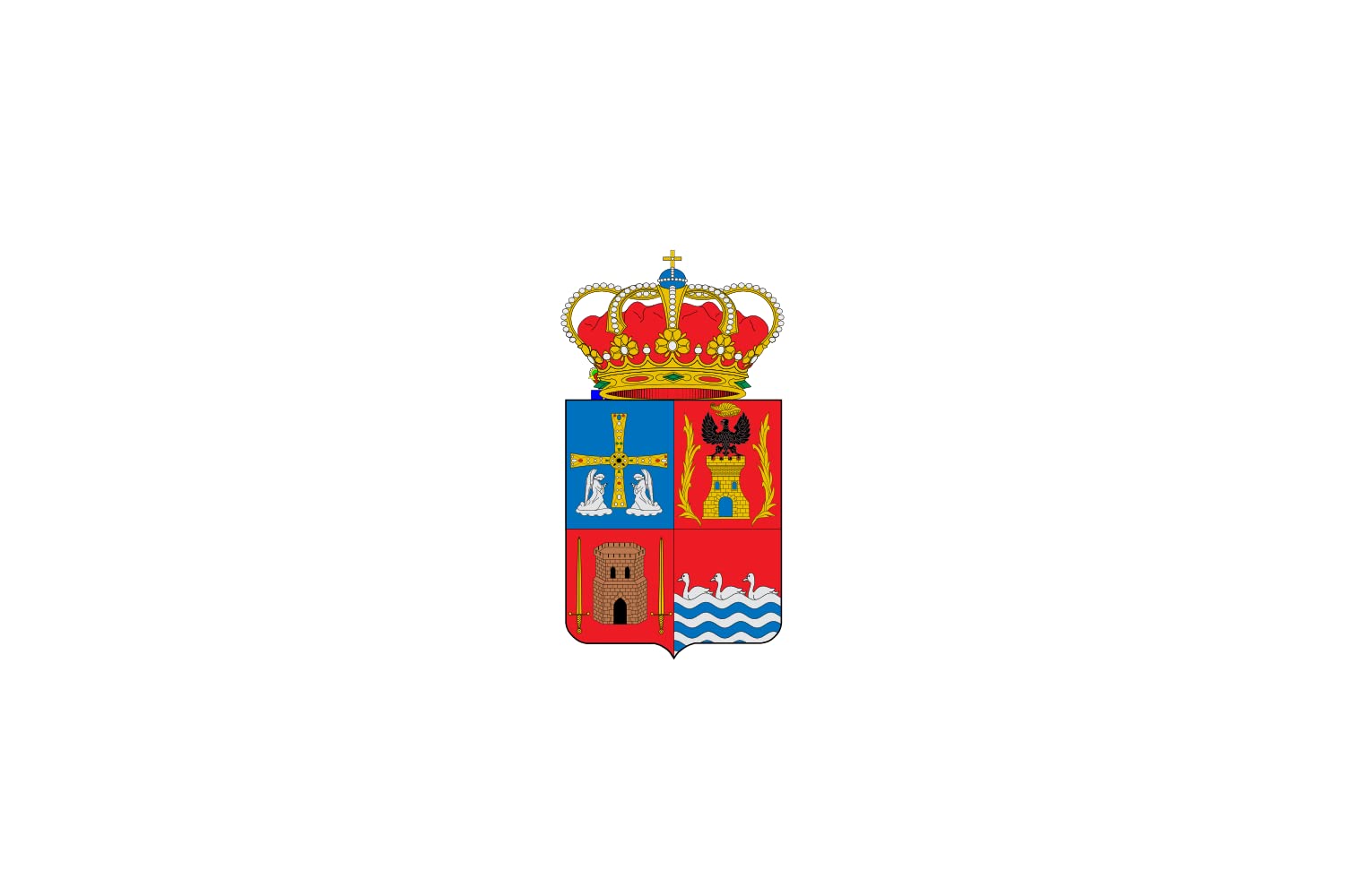Drapeau Coaña rectangulaire grand format pavillon officiel extérieur