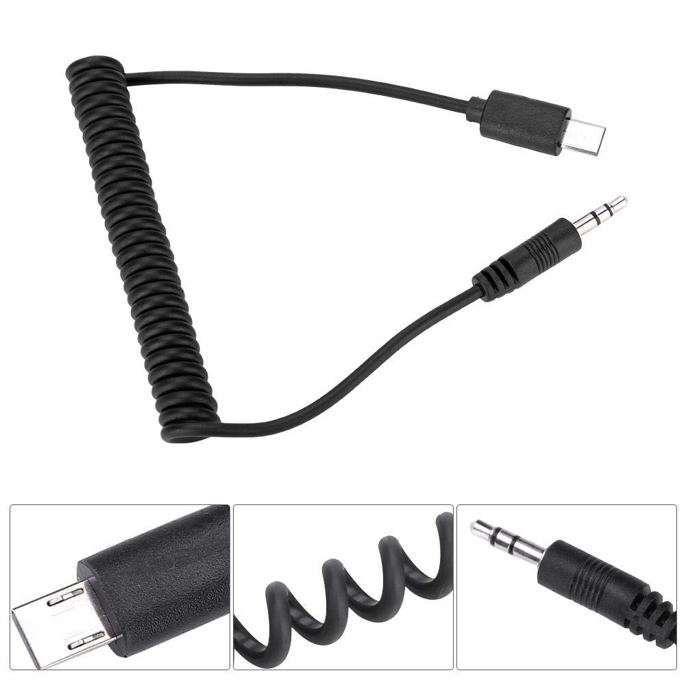 Kabel zwalniający EBTOOLS do Sony, czarny kabel zwalniający 3,5 mm / 2,5 mm do Sony RX1 / RX10 / RX100 / A7S / A7R / A7 / A7II / A7III / A9 / A58 / 77M2 (3,5 mm)
