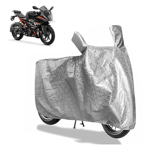 Image of Sulfar Bike Cover for KTM RC 160 (2026) (Sports) | Waterproof, Dustproof & UV Protected | All Weather Two Wheeler Cover (Silver) New 2026 Variants