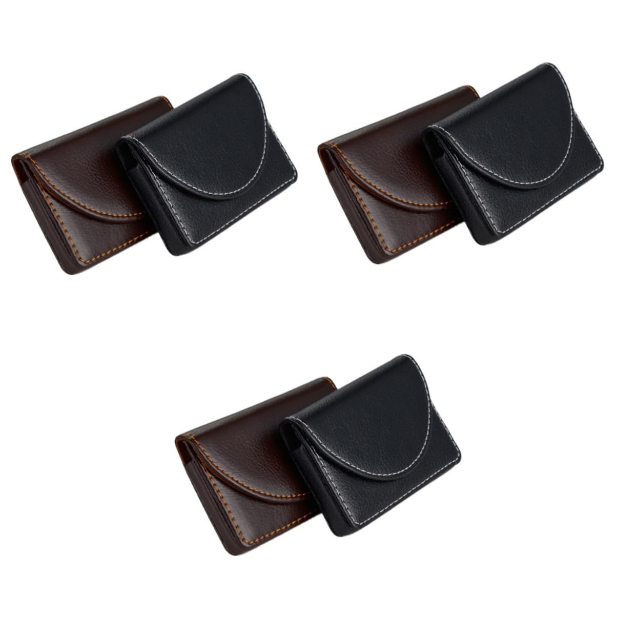 Étui pour cartes de crédit robuste et compact en similicuir pour rangement sécurisé