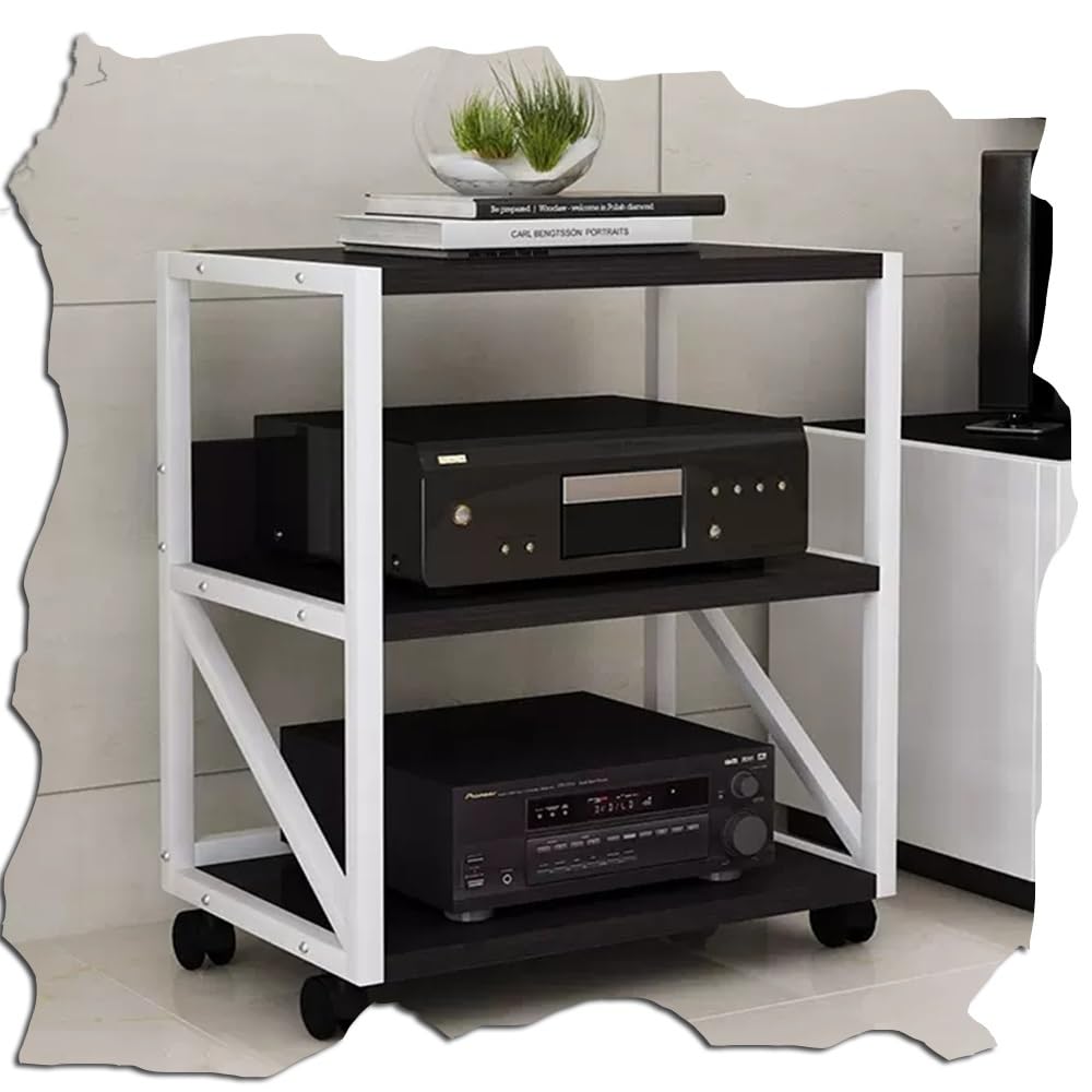Rack vidéo ouvert pour un salon moderne et un espace bureau ordonné