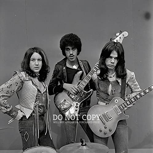 Thin Lizzy Photographie 28x28 TopPop 1974 poster rare