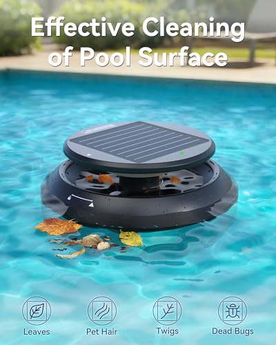 Save $222 on EZIOOV Y60 Cordless Solar Pool Skimmer with code VXOW9I6W