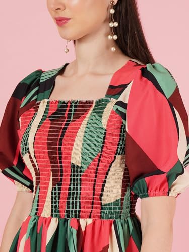 Image of OTABU | Elevated Elegance Redefining Style with the Smocked A-line Midi Dress