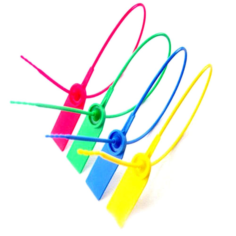 20pcs Customizable Plastic wire seals Iron sheet cable Ties Plastic tightening security cable seals 370mm