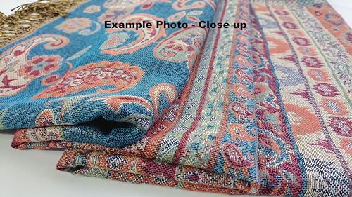 Écharpe pashmina mosaïque cachemire gris, le cadeau idéal - 4