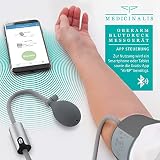 Medicinalis - Blutdruckmessgerät Oberarm Bluetooth - Blutdruck und Puls Messer mit Speicherfunktion...