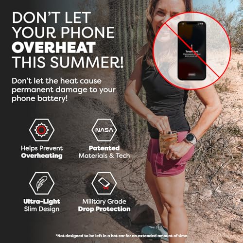 Image of PHOOZY Apollo Thermal Phone Case | Insulated Phone Pouch Extends Battery Life 3X | Heat Resistant Drop Protection | Military Grade Water Resistant | Large | Gold (Pack of 3)