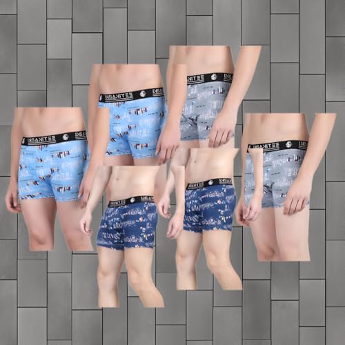 Image of Men's Nylon Stretch Printed Trunk | Ultra-Soft, Breathable Innerwear for Men | Stylish & Supportive Fit