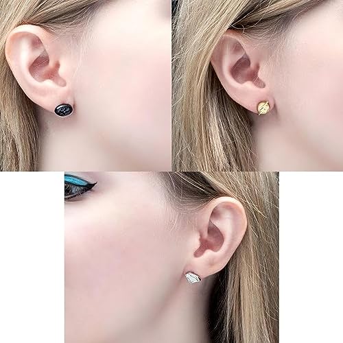 DC Comics The Flash, Batman and Super Girl Logo Earrings Set2