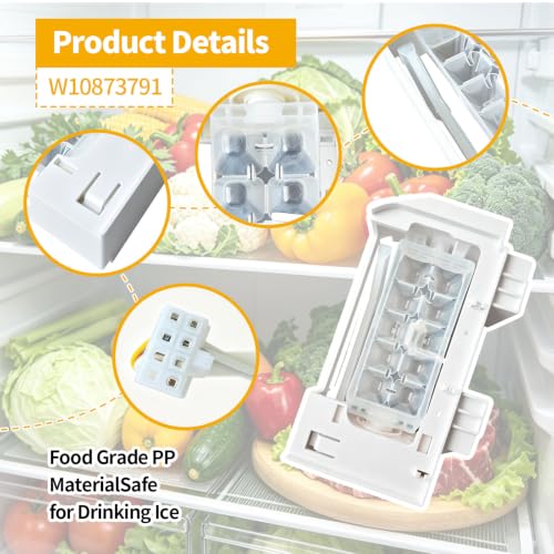 Ice Maker Compatible con Whirlpool y Kenmore modelo W10873791 miniatura 3