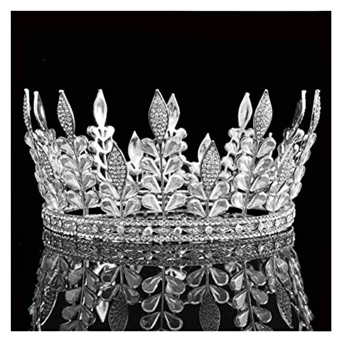 Tiara para niñas retro corona para mujer tocado nupcial 2