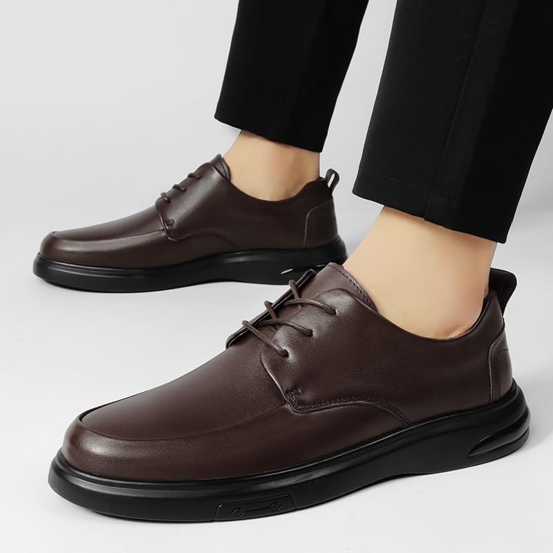 Men's Classic Oxford Dress Shoes Formal Lace-Up Business Leather Wedding Modern Office Comfortable Slip2