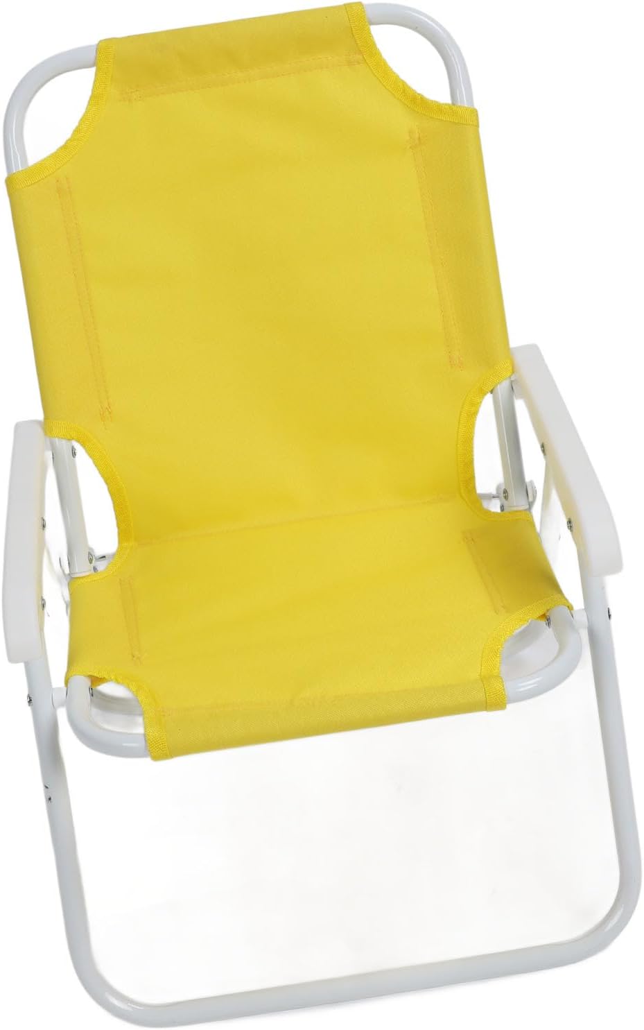Kids Beach Chair, Angle Adjustable Portable Folding Chair with Sun Umbrella for Outdoor Camping Picnics Parks Concerts Beach Use (Yellow)