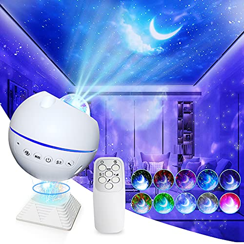 Star Projector Night Light, Galaxy Projector for Bedroom Room Decor 3 in 1 Star Night Light Projector W/ LED Nebula Cloud Voice Control Starry Night Light Projector for Ceiling Car Decor Kids Giftâ€¦