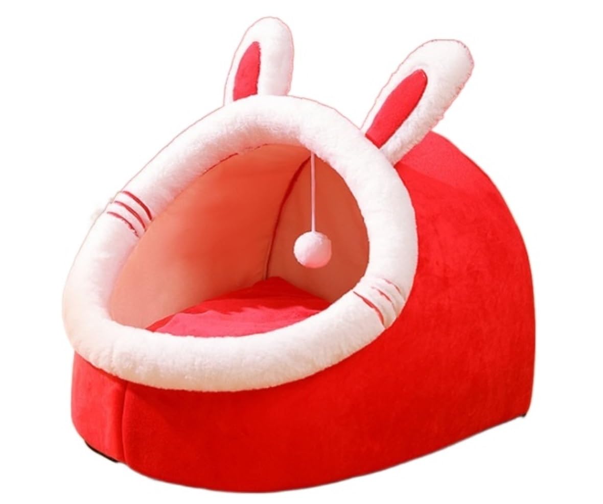 Cuccia gatto Calda Cuccia per gatti Cuccia per gatti Cuccia per gatti Cuccia per gatti Cuccia per gatti semichiusa con rimovibile Cuccia cane Morbida (Color : D, Size : 30 * 30 * 30cm)