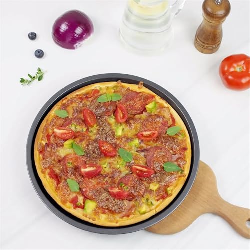 Plateau de cuisson à pizza en acier 32cm lot de 2 - 8