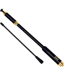 HYS SMA-Female VHF/UHF 144/430 MHz Retractable Antenna Dual Band Removable And Replaceable Ham Radio Aerial For Baofeng Quansheng Wouxun 2 Way Radio