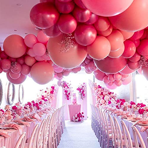 Image of PartyWoo Hot Pink Balloons 4pcs 36 Inch Magenta Fuchsia Balloons for Baby Shower Gender Reveal Engagement Bachelorette Wedding Bridal Shower Anniversary Birthday Party Decorations Pink-Y12