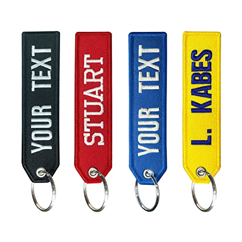 Ssass Customized Keychain, Personalized Embroidery Double-Sided Keychain With Your Text Number, Motorcycle Key Tag Accessories For Cars, Scooters, Atv #TOP26