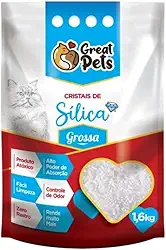 Areia Sílica Grossa Great Pets para Gatos - 1,6 Kg