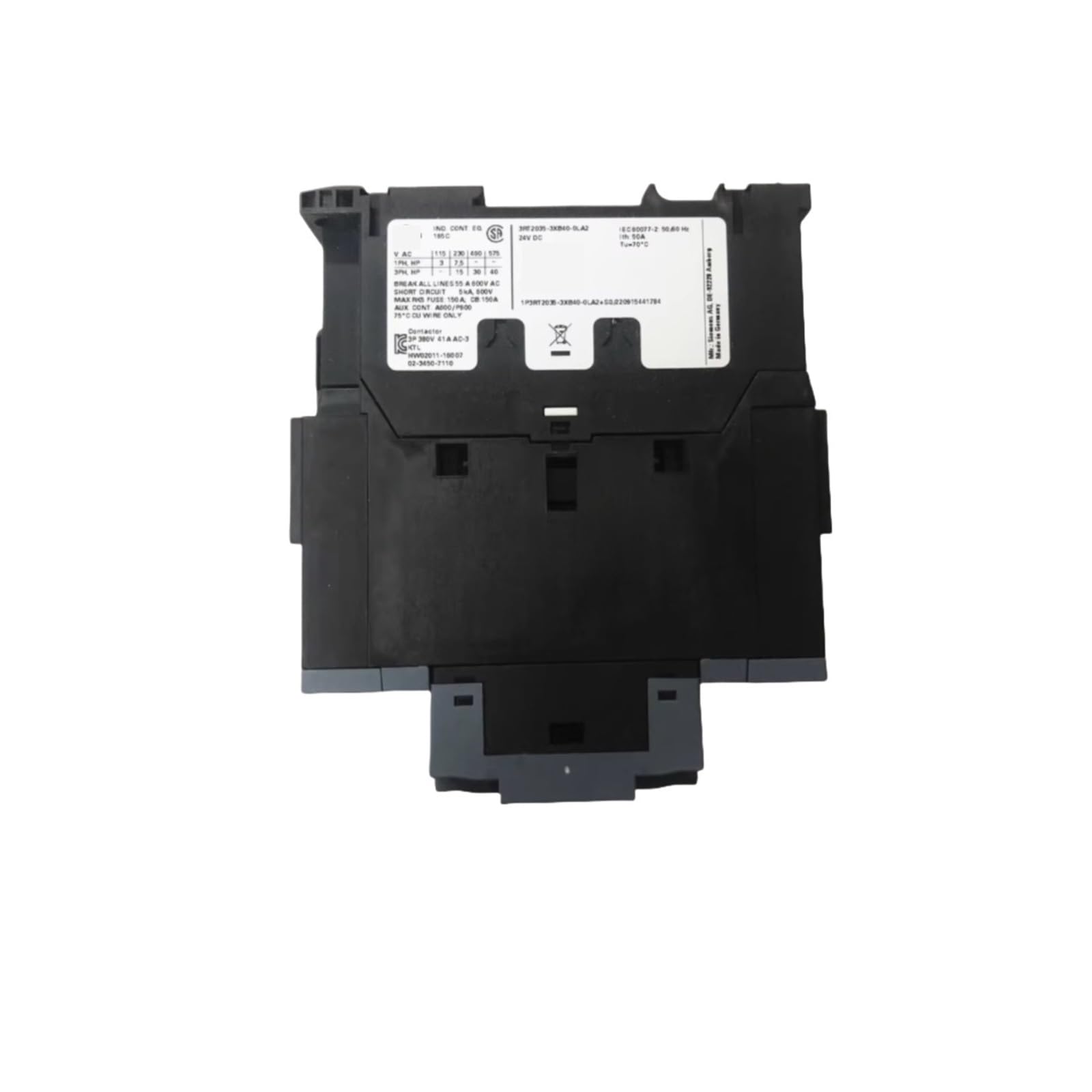 VKvmNYlxx 3RT2035-3XB40-0LA2 3RT20353XB400LA2 Contactor