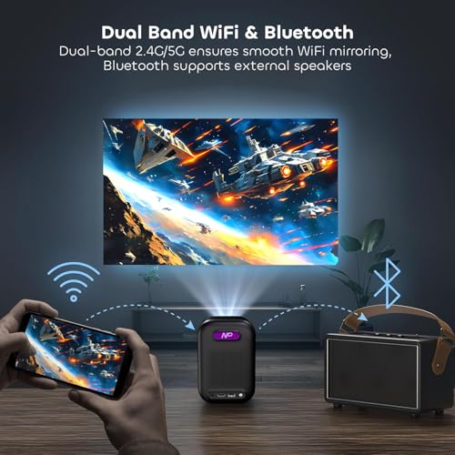 [Bundle] Pantalla NothingProjector Black Series ALR 120" + Proyector Google TV portátil miniatura 7