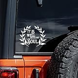 It is Well with My Soul Decal Vinyl Sticker Auto Car Truck Wall Laptop | White | 5.5' x 4'