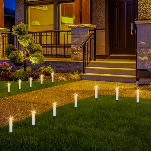 Image of Wondise Christmas Flameless Taper Candle Christmas Tree Candle Lights Battery Operated Candles with Remote & Timer, 10pcs Set Plastic Flickering LED Candles for Christmas Holiday Home Garden Decor