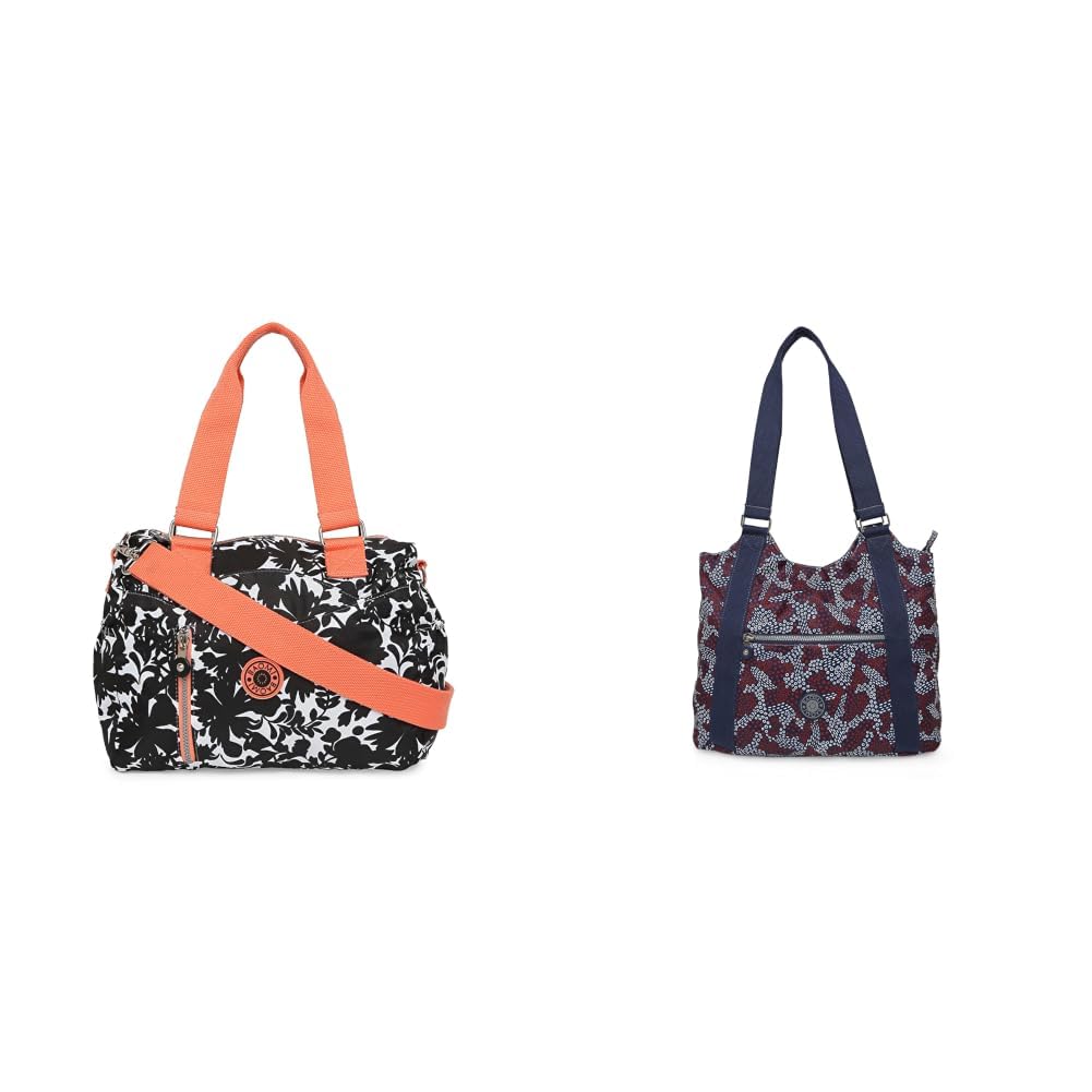 Crinkle Range Black & Peach Color One Size Shoulder Bag + Crinkle Range Blue & Red Soft One Size Handbag-image-21