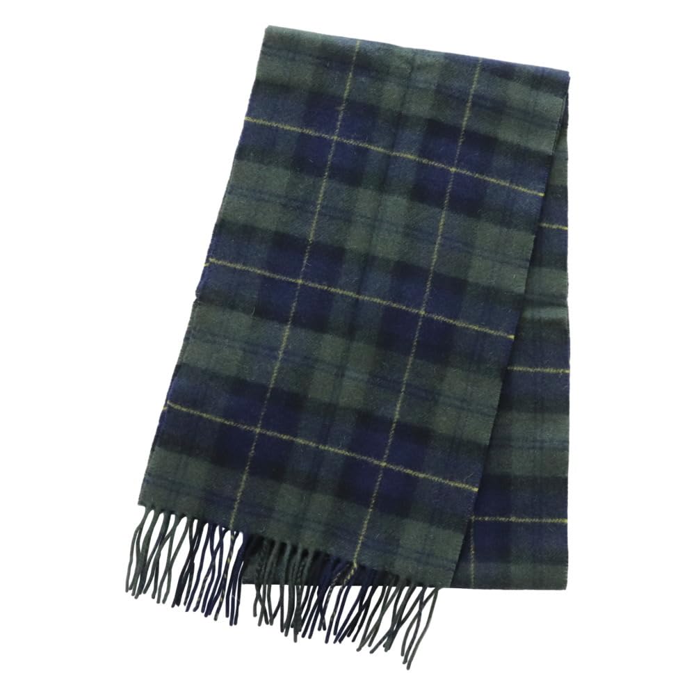 Barbour USC0001-TN28 Tartan Lambswool Scarf Olive Night Schal Herren, Olive Night, Einheitsgröße