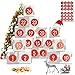 Calendrier de l'Avent Boites, 24 Calendrier Noel Boîte Calendrier de l'avent a Remplir DIY Boîtes Calendrier avec Numérique Autocollants, pour Décoration Cadeau de Noël
