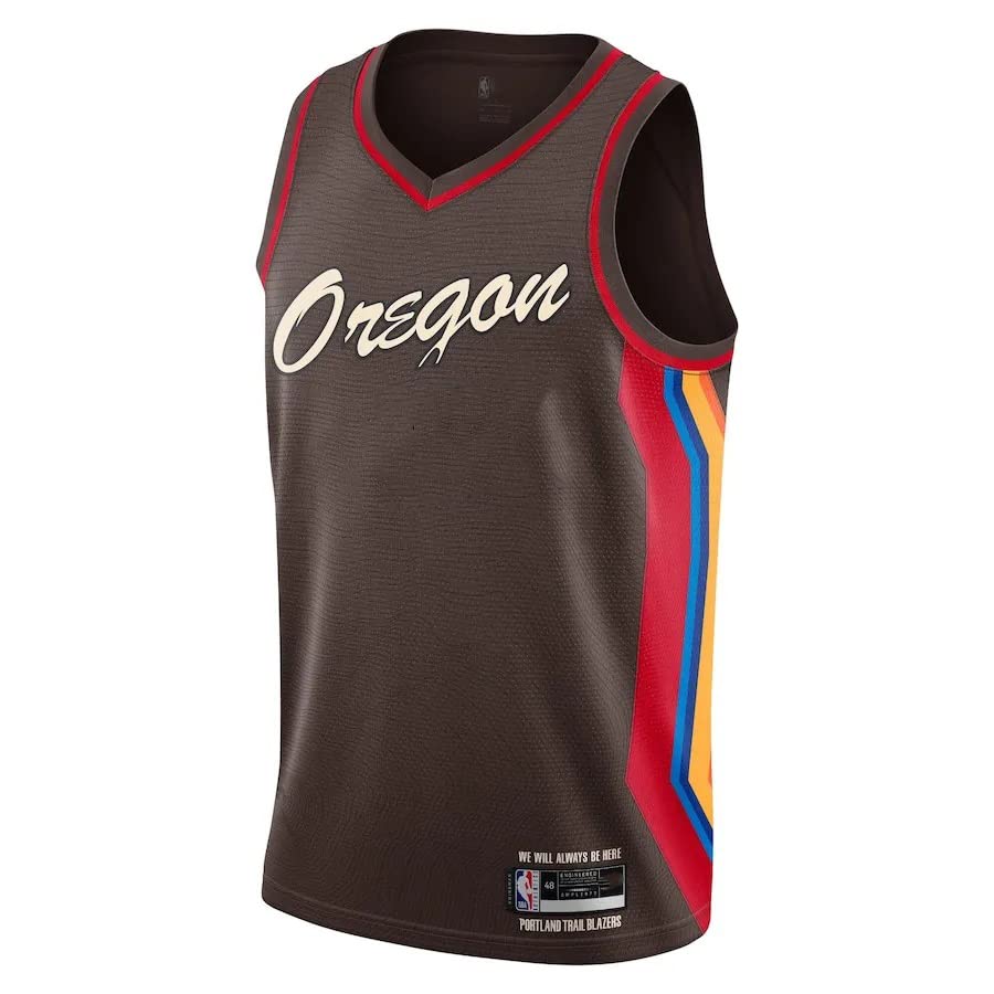 Portland Trail Blazers Blank Youth 8-20 Brown City Edition Swingman Jersey