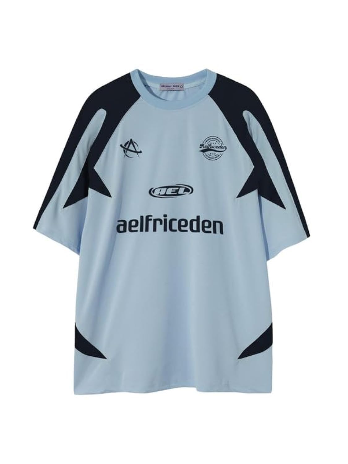 Aelfric Eden Herren Oversized Baseball Tshirt Damen Y2K T-Shirt Vintage Trikot Baggy Sommer Casual Shirt Racing Tee