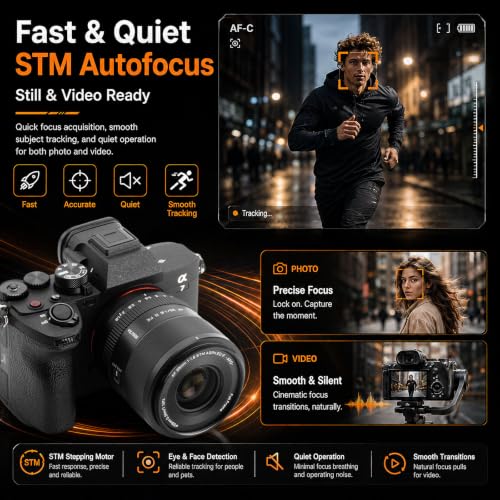 Image of VILTROX APO AF 35mm F1.8 II EVO Lens for Sony FE-Mount | APO, F1.8 Large Aperture, 12.5oz Lightweight, STM Autofocus, 63 angle of view, 58mm Filter Thread, 0.43m / close focus