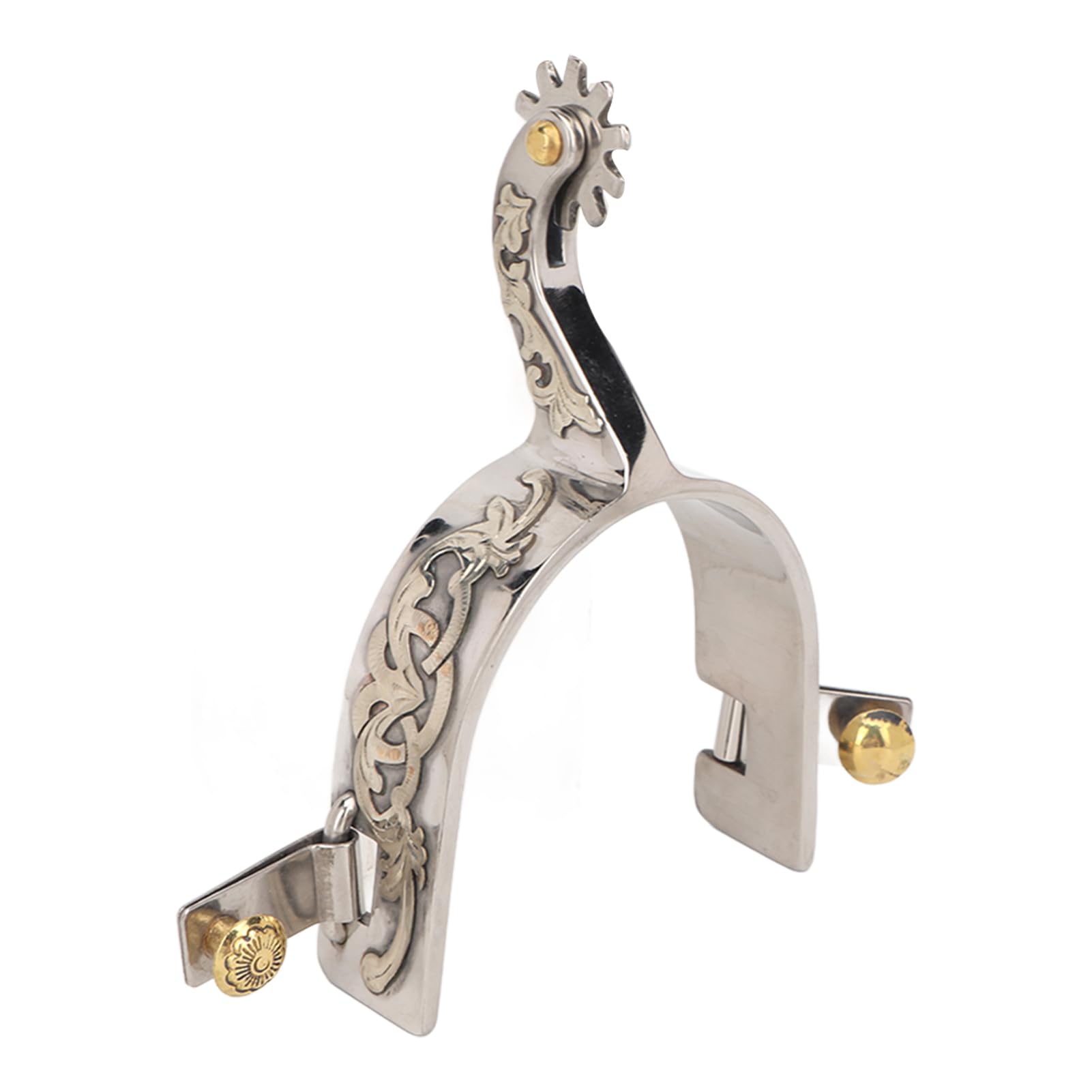 Espuelas de Caballo de Acero Inoxidable con Engranaje Giratorio para Botas. Espuelas Vaqueras Premium para Hombre. Ideales para entusiastas de la equitación.
