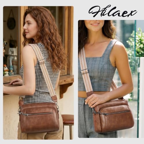 Image of Vegan Leather Crossbody Bags for Women Anti theft Purses and Handbag