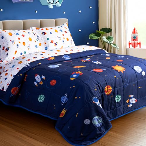 Recopilación de Sábanas para cama infantil . 48 Dreamlab Set de Cama Infantil para Niña y Niño | Edredon Acolchado y Juego de Sábanas Suaves Coordinadas 4 Piezas | Ropa de Cama Hipoalergénica | Edredon Individual...