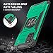 Asuwish Phone Case for Samsung Galaxy A31 with Tempered Glass Screen Protector Cover and Ring Holder Stand Slim Hybrid Protective Mobile Kickstand Cell Accessories A 31 4G 31A A315G Women Men Green