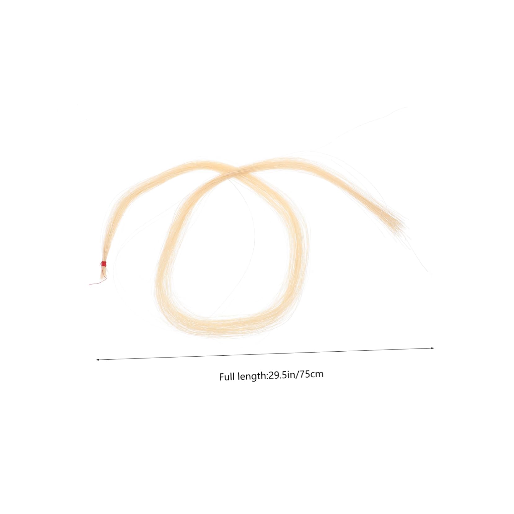 Milisten 1 Bunch Professional Cello Bow Hair Replacement Kit Durable Horse Tail Hair for Violin Accessories Instrument Supplies Fine Workmanship for Musicians