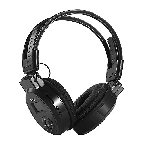 Docooler SH-S1 Headphone Foldable Over Ear Headset 3.5mm Wired Earphone FM Radio TF