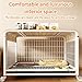 CTREVL Dog Crates for Large Dogs,Dog Kennel Indoor,Indestructible Dog Crate,With Skylight On The Top,Easy To Move, Ventilation On All Sides,Easy To Clean,Suitable for Large, Medium and Small Dogs(Blac