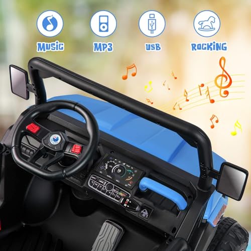 OLAKIDS 12V Electric Dump Bed UTV