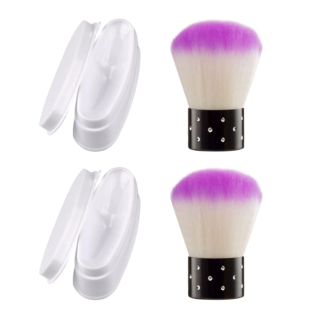 FRCOLOR 10 Set Dip French Dip Powder Nail Kit Dip Powder Organizer Strumenti per Manicure Organizzatori di Polvere con
