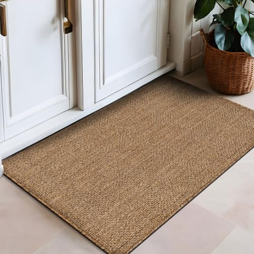 Rugshop Modern Diamond Grid Indoor Outdoor Rug Sand/Natural 2' x 3'