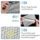 LOLYSIC 200 Stück Luftpolsterbeutel 10,2 x 15,2 cm Transparent,Bubble Wrap Polsterfolie,Luftpolstertaschen Knallfolie für Umzug und Versand Verpackung