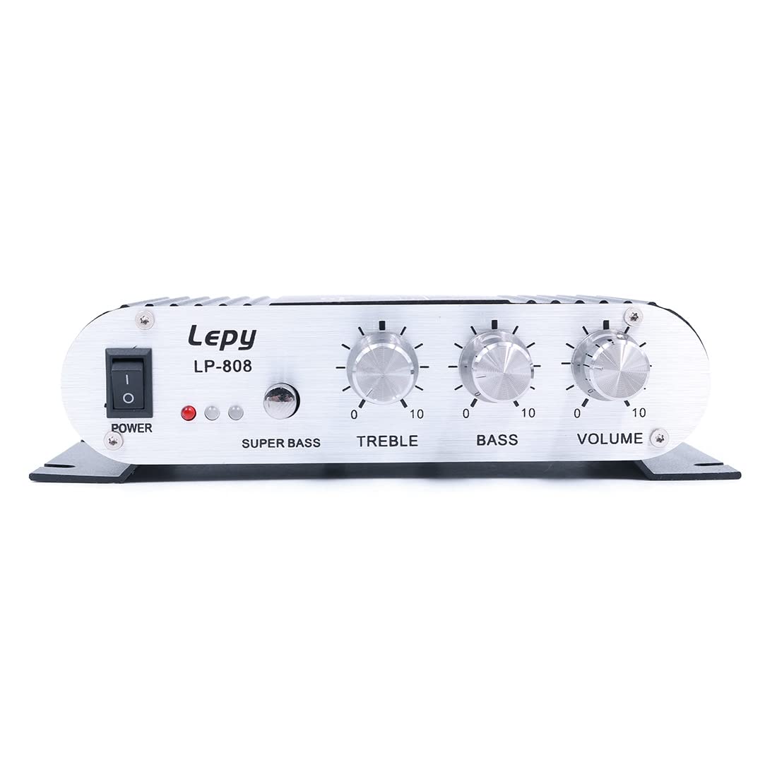DollaTek LP-808 12V Mini Amplificateur HiFi Filaire Portable avec Alimentation 3A pour téléphone de Voiture à Domicile - Noir