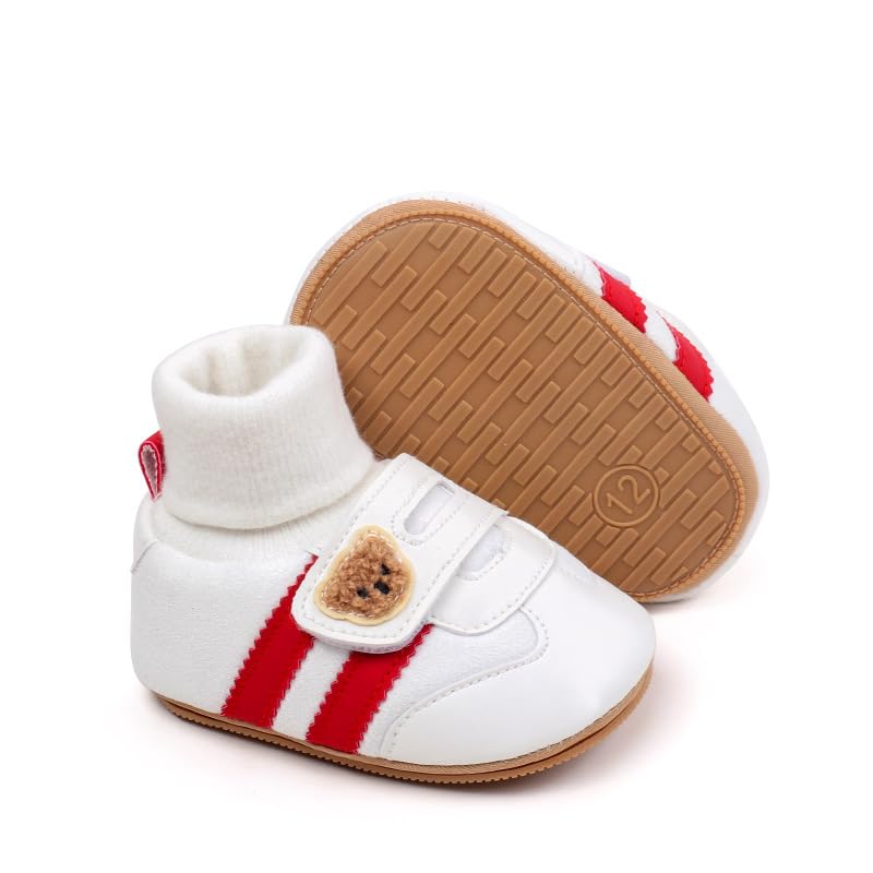 Baby Boys Girls Non-Slip Rubber Sole Sneakers Infant First Walking Shoes Toddler Shoes Newborn Loafers Flats3