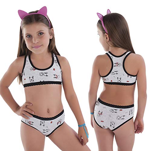 Kit com 5 Conjuntos Algodão Penteado Caçulinha